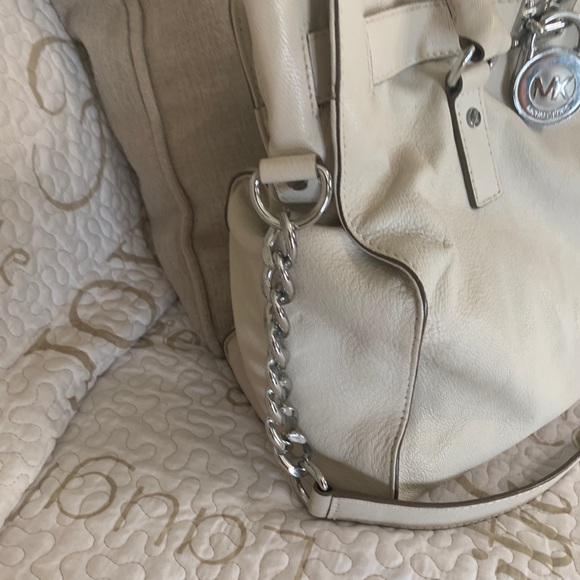Michael Kors beige Leather Satchel - Picture 9 of 16
